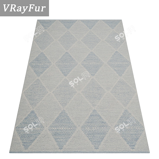 Luxury Carpet Set: High-Quality Textures 3D model image 2