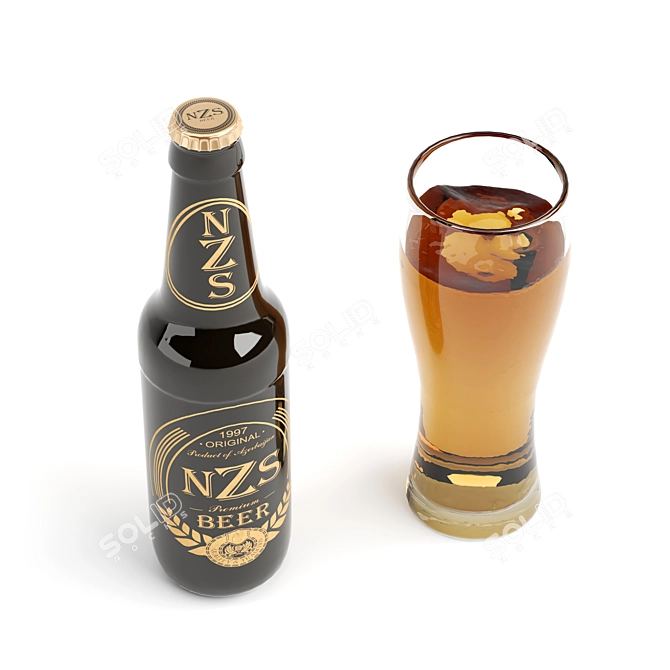 Authentic Azerbaijani Beer | NZS 3D model image 2