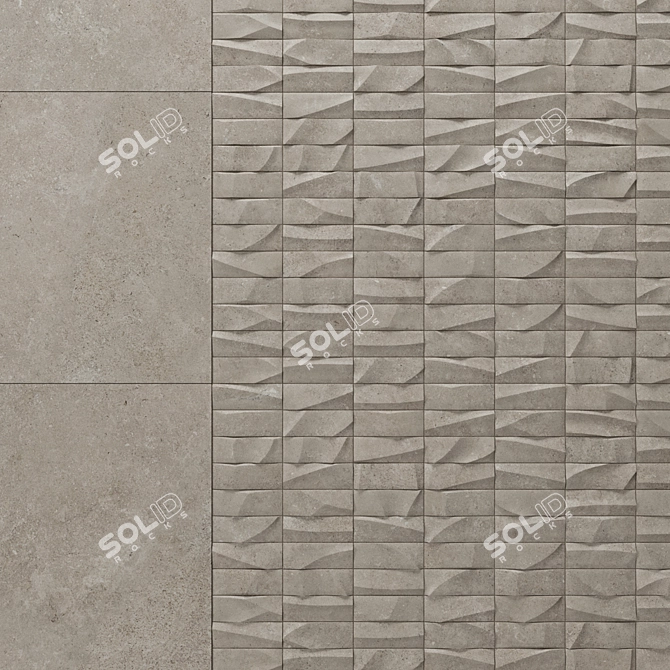 Elegant Porcelanosa Berna Ceramics 3D model image 1