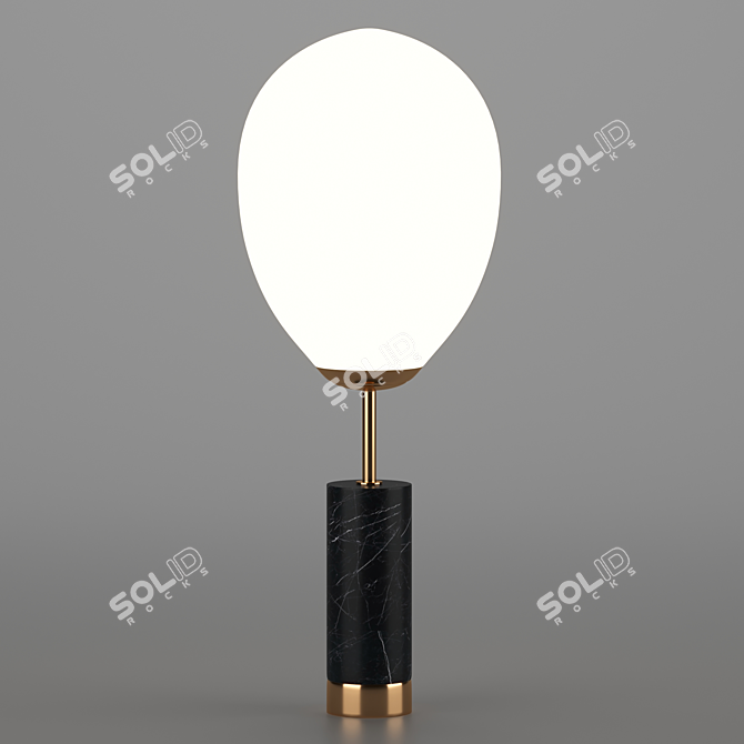 Elegant Adrian Table Lamp 3D model image 1