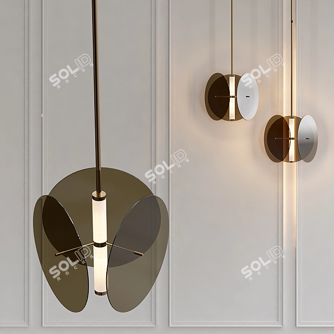 Sleek OREA Design Lamp - 2013 Edition 3D model image 1