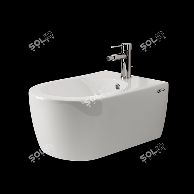 Ceramica Nova Simple Hanging Bidet 3D model image 1
