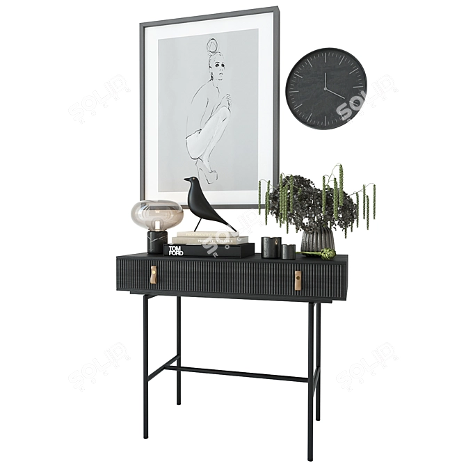 Modern Decor Set: Eames Bird, Ceramic Vase, Productivity Planner 3D model image 2