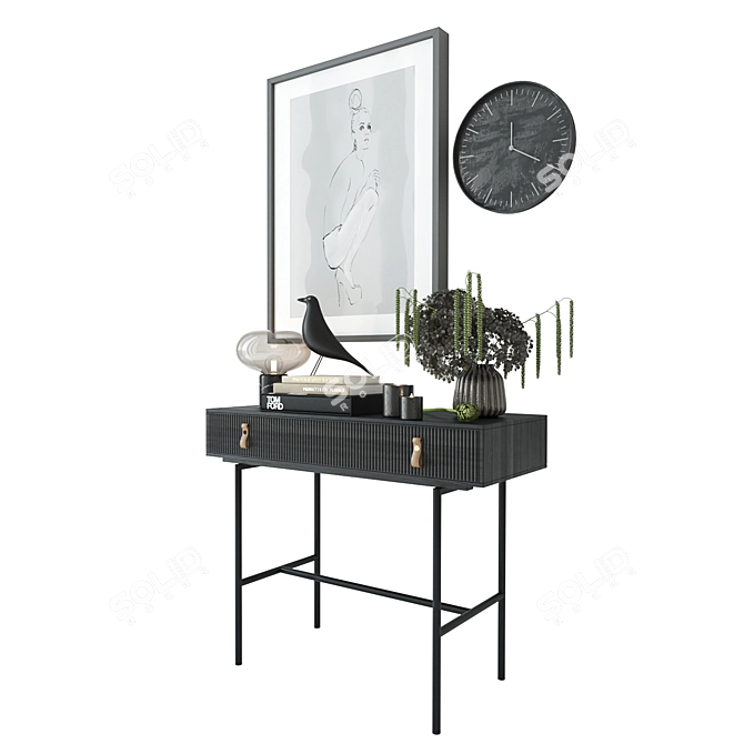 Modern Decor Set: Eames Bird, Ceramic Vase, Productivity Planner 3D model image 3