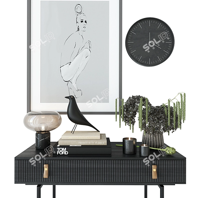 Modern Decor Set: Eames Bird, Ceramic Vase, Productivity Planner 3D model image 4