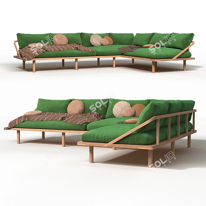 Bohemian Dreamer Couch 3D model image 1