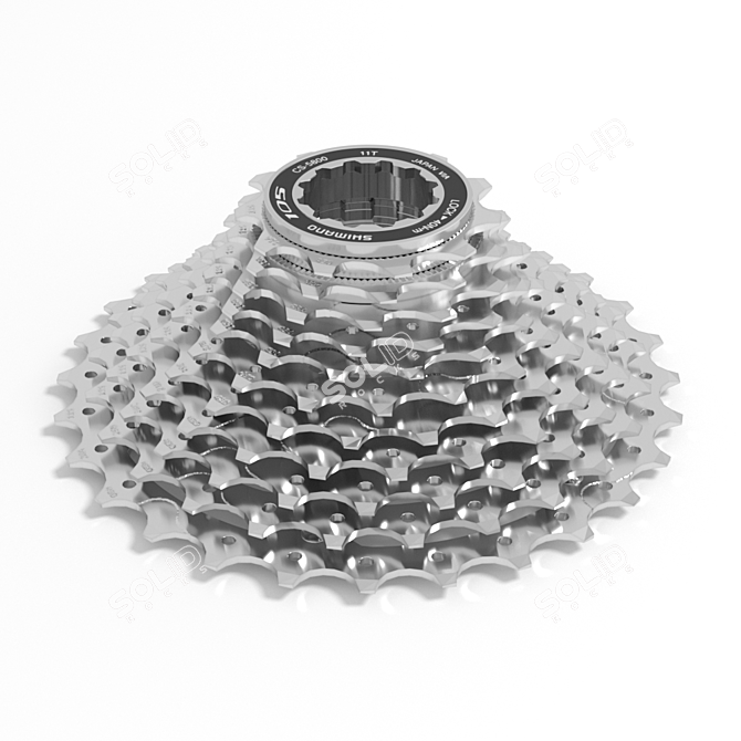 Shimano 105 CS-5800: 11-Speed Cassette 3D model image 1