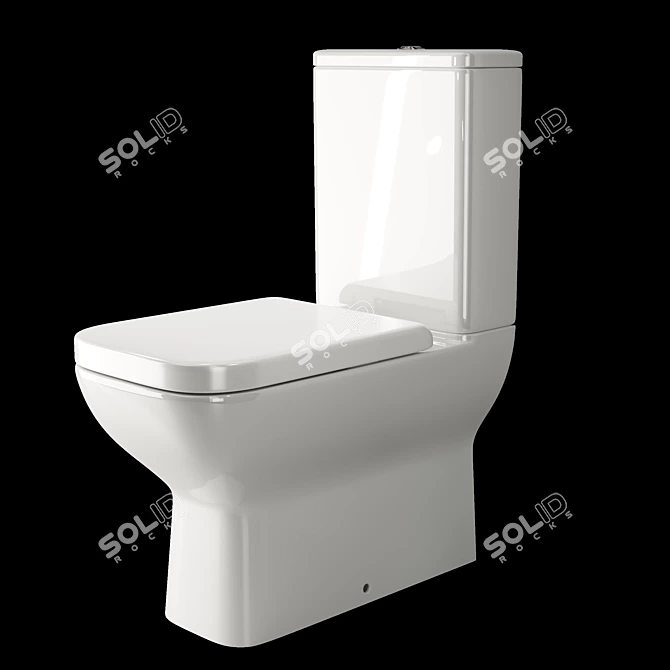 Ceramica Nova Access CN1501: Floor-Mounted Toilet 3D model image 1