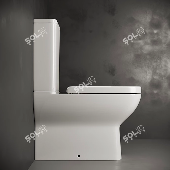 Ceramica Nova Access CN1501: Floor-Mounted Toilet 3D model image 2