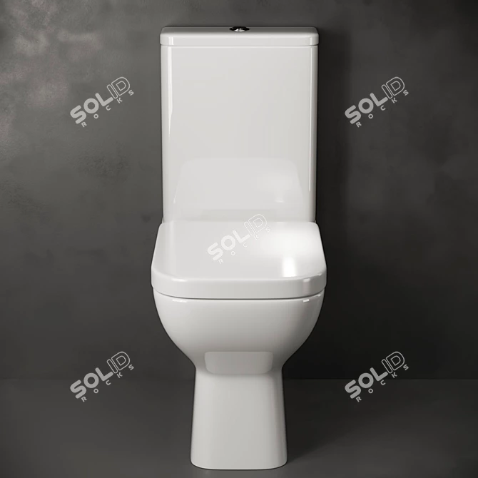 Ceramica Nova Access CN1501: Floor-Mounted Toilet 3D model image 3