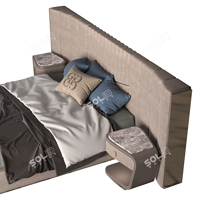 Title: Prisma Bed - Stylish and Functional 3D model image 2