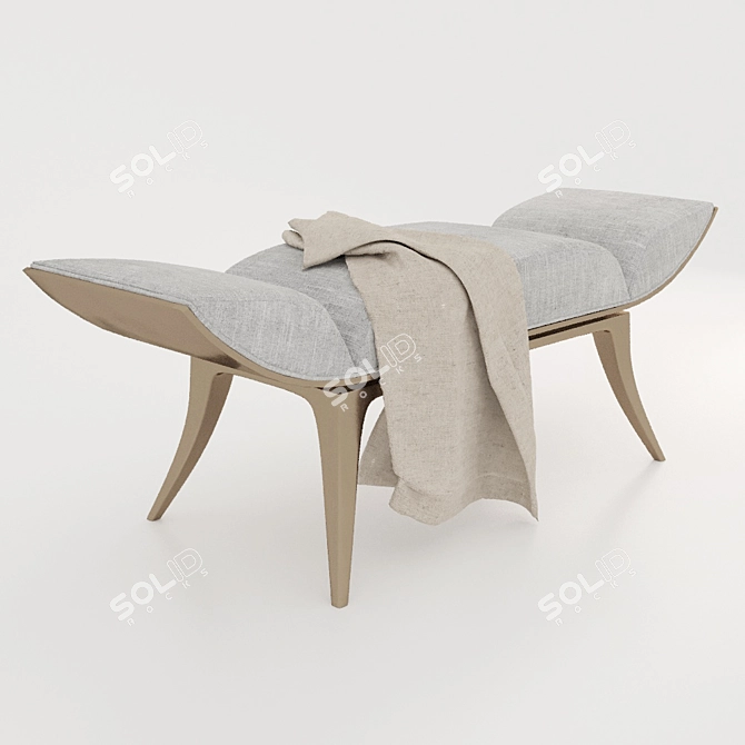 Exquisite Luxury Waiting Chair 3D model image 5