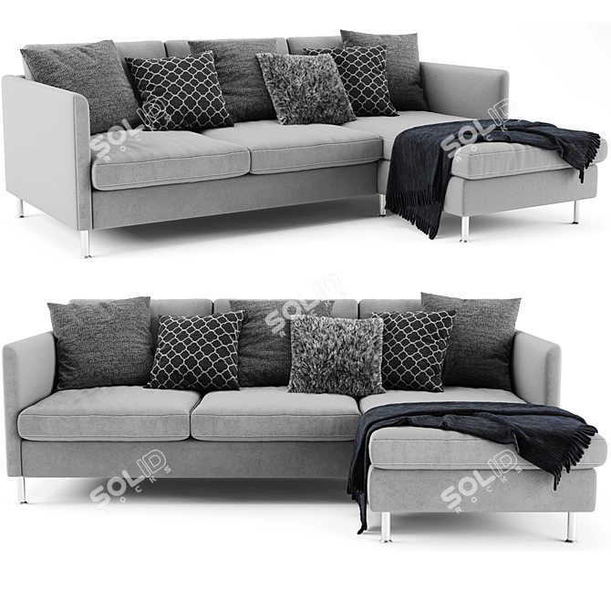 BoConcept Indivi Chaise Longue Sofa 3D model image 1