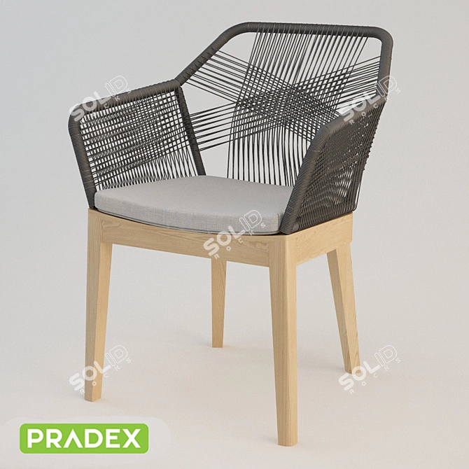 VUD-3 Pradex Chair: Modern Design, Comfortable Seating 3D model image 1