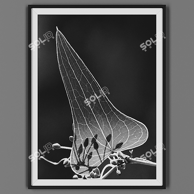 Black Picture Frame: Elegant and Timeless 3D model image 1