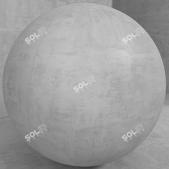 Seamless Concrete Plaster Set 3D model image 3