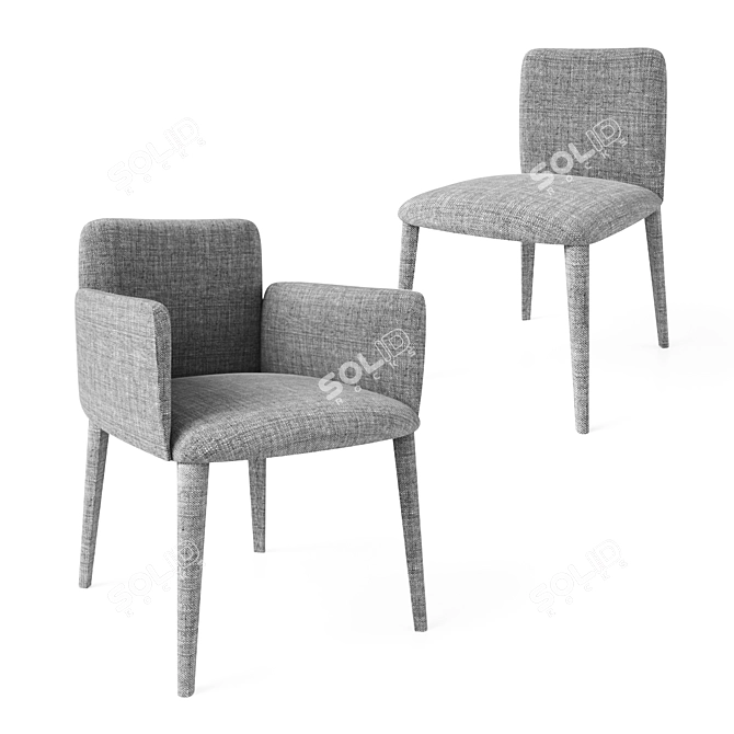 BABI Chair: Sleek and Stylish Seating 3D model image 1