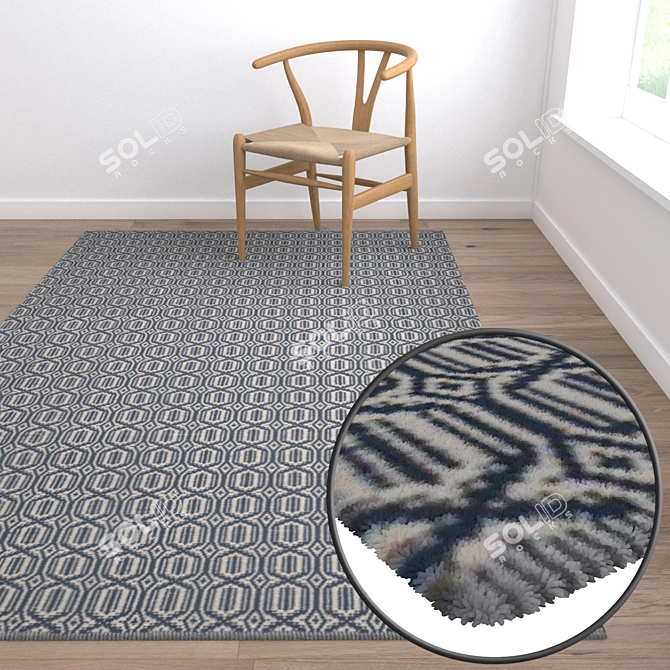 Versatile High-Quality Carpet Set 3D model image 5