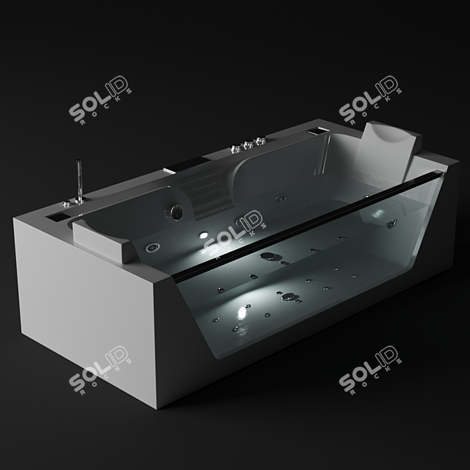 Grossman GR Acrylic Bath 3D model image 2