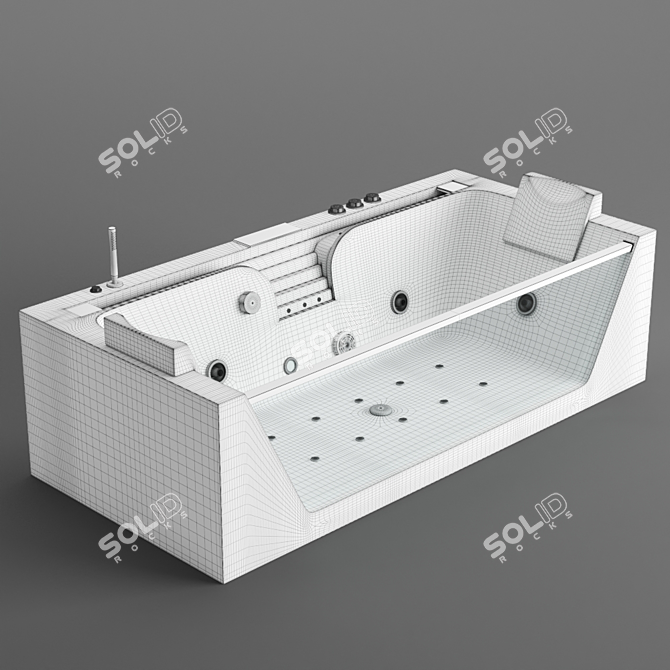 Grossman GR Acrylic Bath 3D model image 4