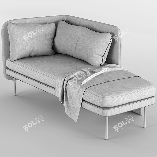 Comfy Solo Left Arm Chaise 3D model image 4