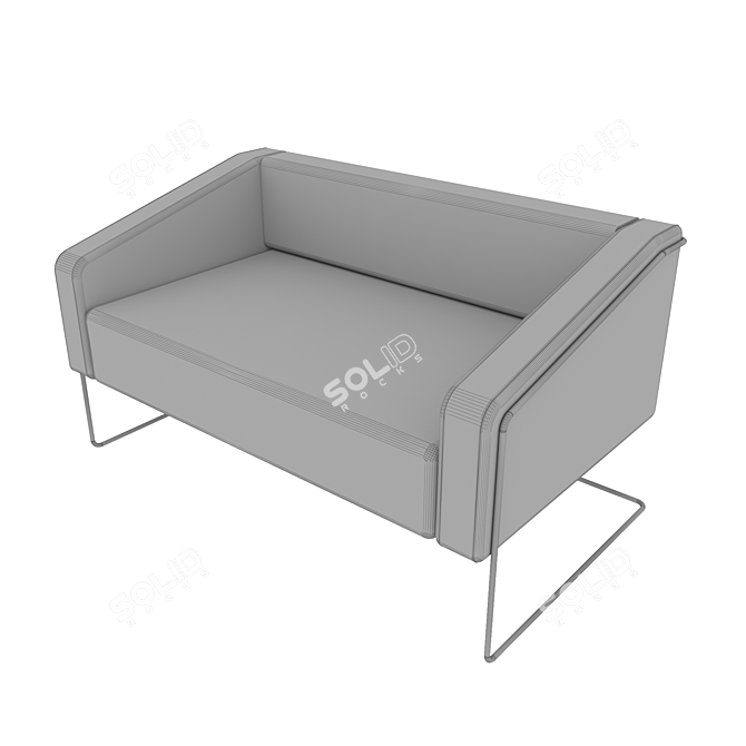 Comfortable Jovita Sofa Set 3D model image 2