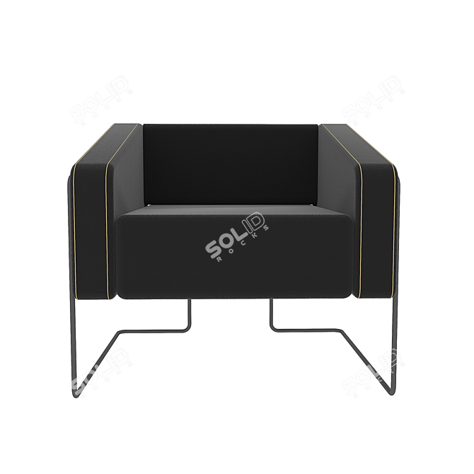 Comfortable Jovita Sofa Set 3D model image 4