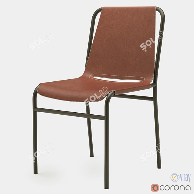 OX Denmark September Dining Chair: Sleek and Stylish Design 3D model image 1