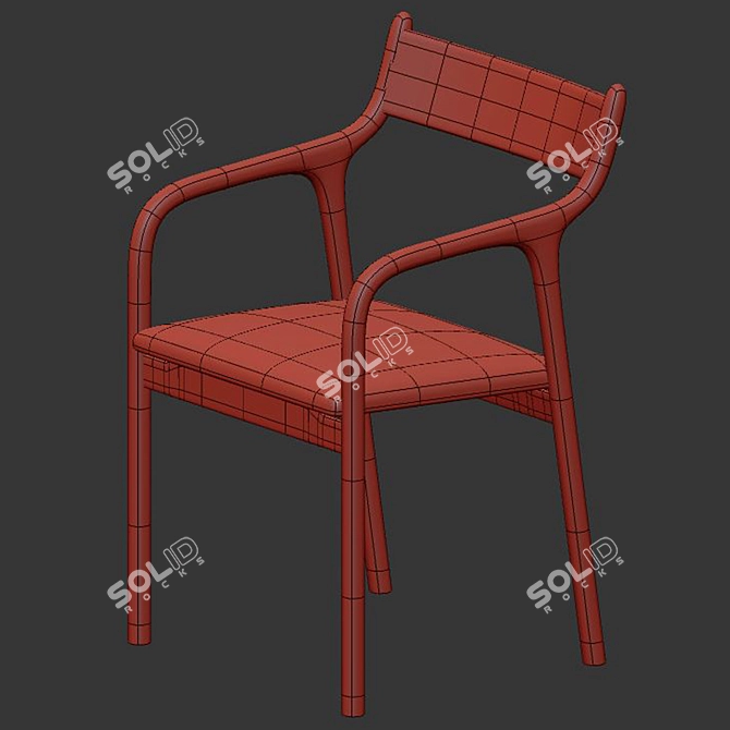 Sleek Miyazaki Pepe Chair 3D model image 4