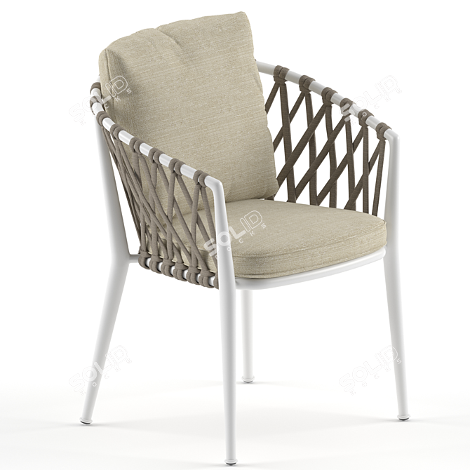 Stylish and Comfortable: Bebitalia Erica Chair 3D model image 3