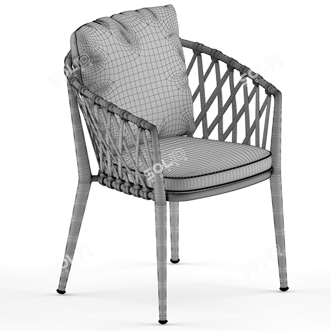 Stylish and Comfortable: Bebitalia Erica Chair 3D model image 5