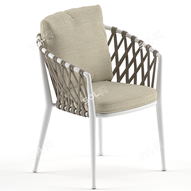 Stylish and Comfortable: Bebitalia Erica Chair 3D model image 7