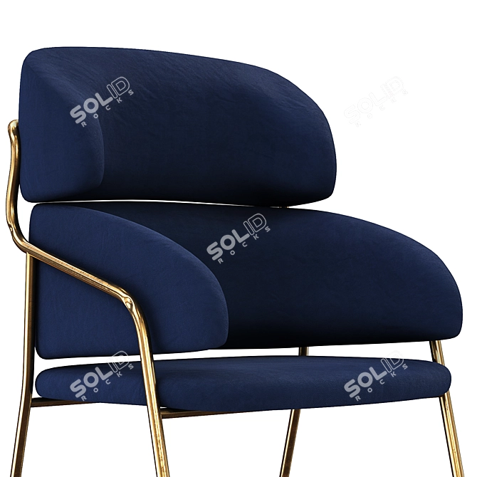 ErgoFlex Bar Chair: Stylish & Functional 3D model image 4