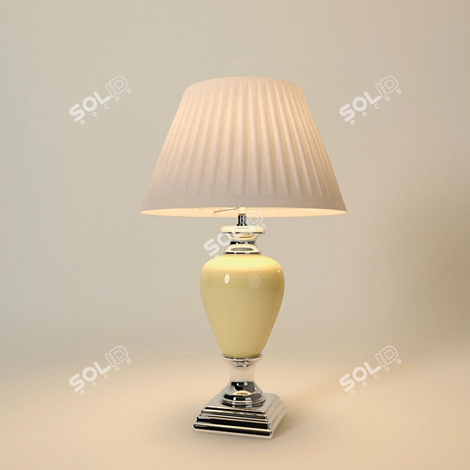 Ceramic Cracked Table Lamp 3D model image 1