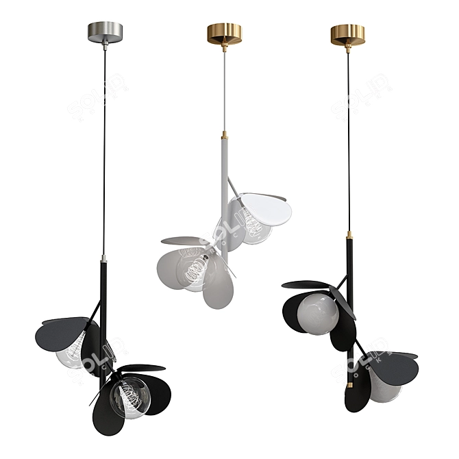 Modern LED Pendant Lighting 3D model image 2