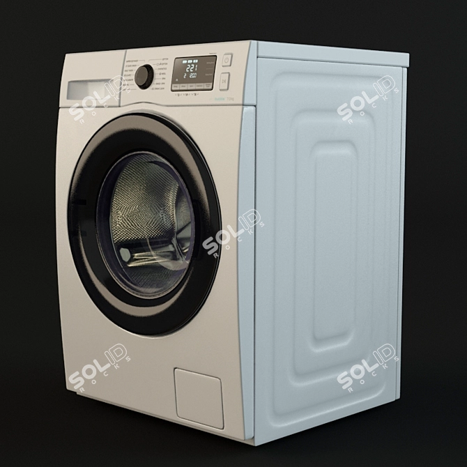 Samsung Max-Size Washer: High-Poly with Textures 3D model image 1