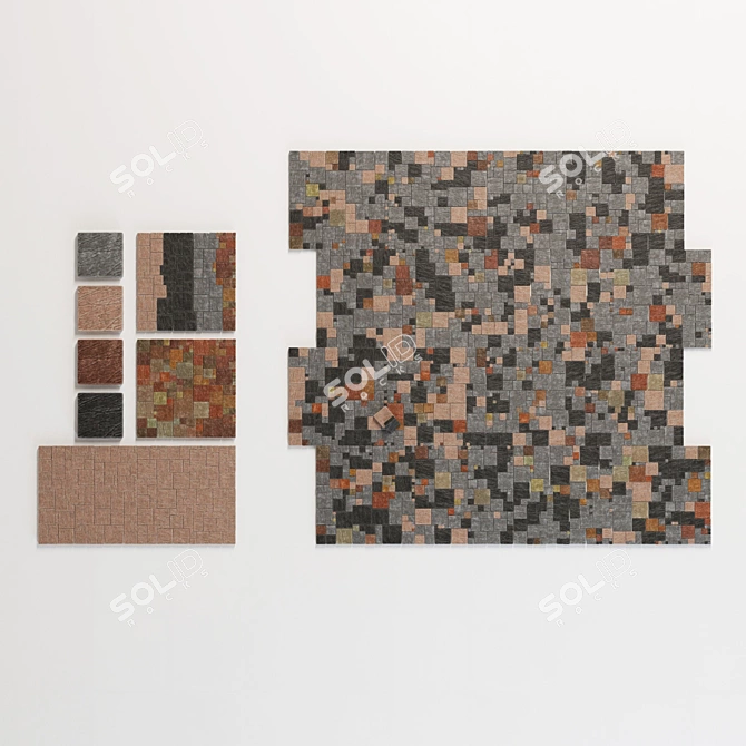 Triangular Marble Slab: High Quality, Textured 3D model image 4