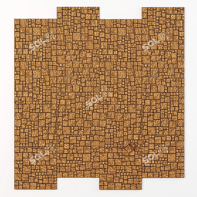 Triangular Marble Slab: High Quality, Textured 3D model image 5