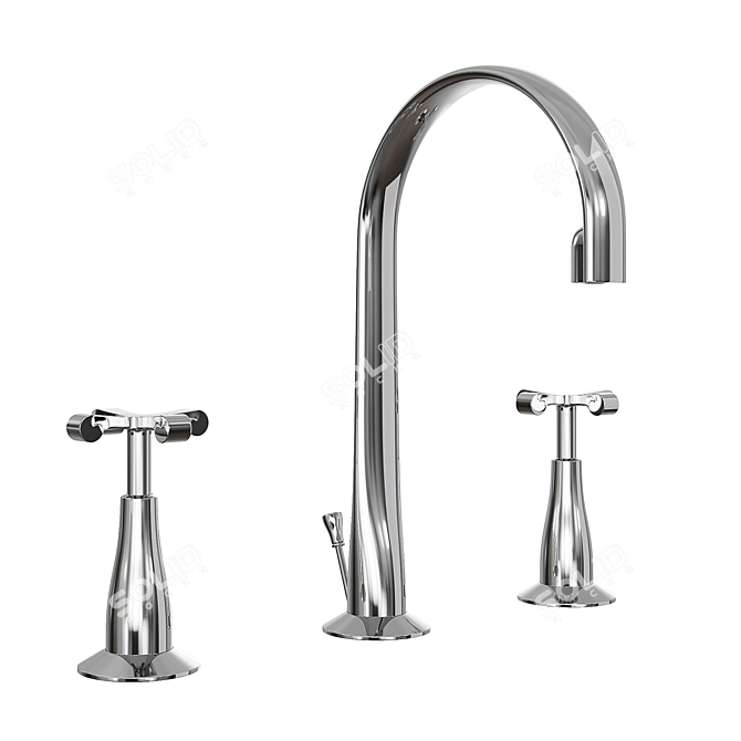 Nobili CP212/1CR Mixer: Sleek & Functional 3D model image 1