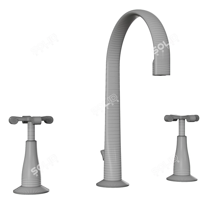 Nobili CP212/1CR Mixer: Sleek & Functional 3D model image 3