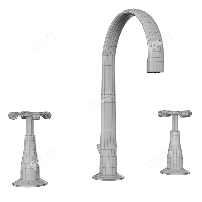 Nobili CP212/1CR Mixer: Sleek & Functional 3D model image 4