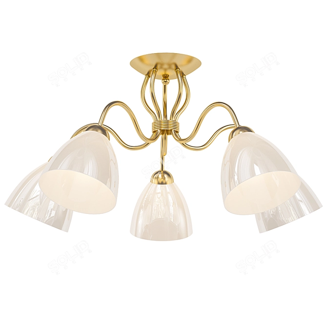 Elegant ALFA Adel Patin Chandelier 3D model image 1