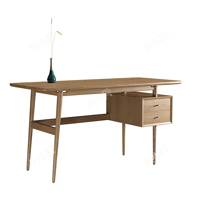 Samba-Style Desk: buro150 3D model image 1