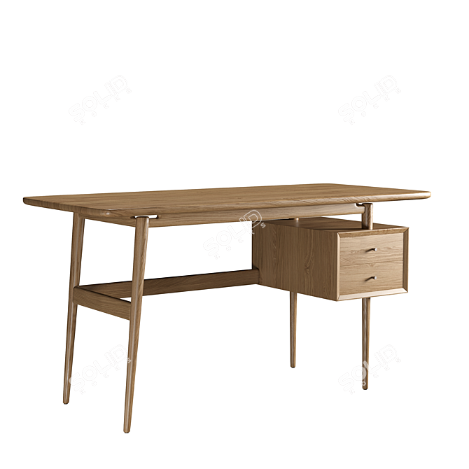 Samba-Style Desk: buro150 3D model image 4