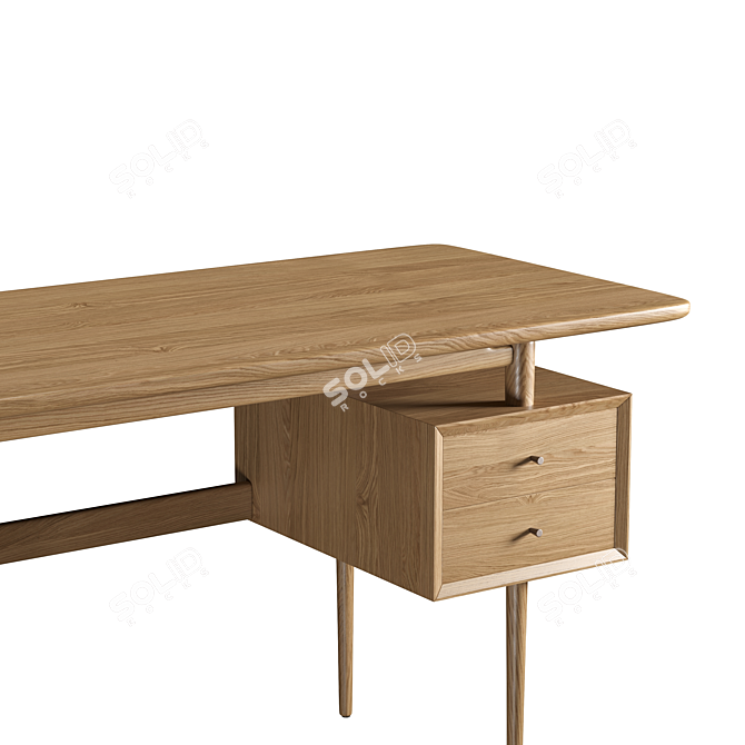 Samba-Style Desk: buro150 3D model image 5