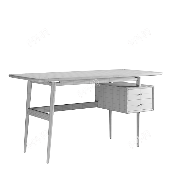 Samba-Style Desk: buro150 3D model image 6