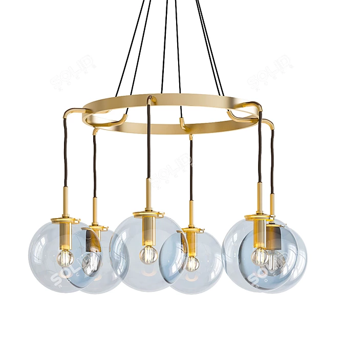 Modern Chandelier Set 61 3D model image 5