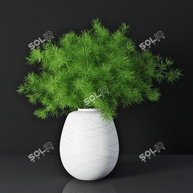 LSA Boulder Asparagus Vase 3D model image 1