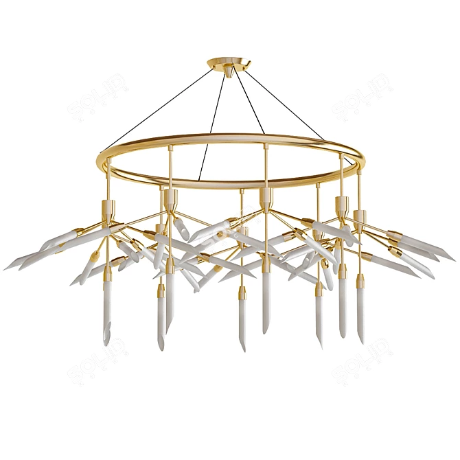 Modern Chandelier Collection 3D model image 2