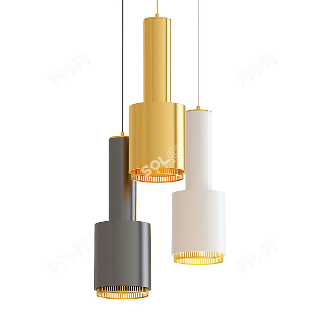 Modern Pendant Light Collection 3D model image 4